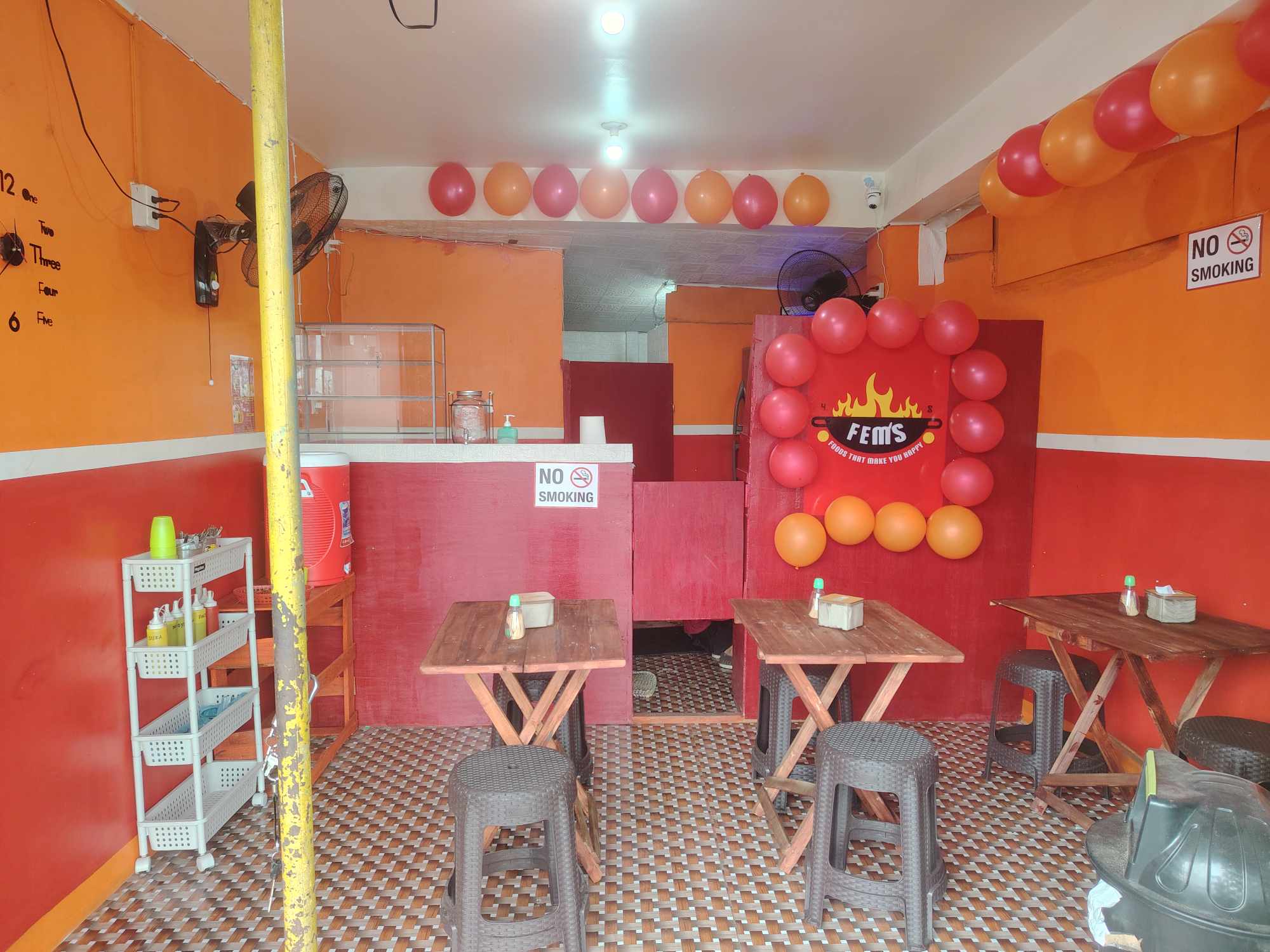 Interior of Fem's Foods